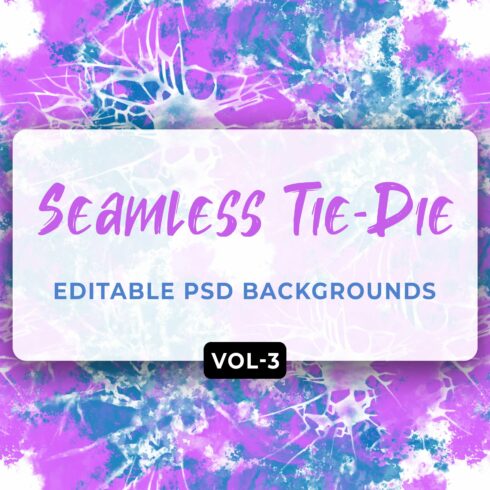 Tie Dye Seamless Patterns Vol- 03 cover image.