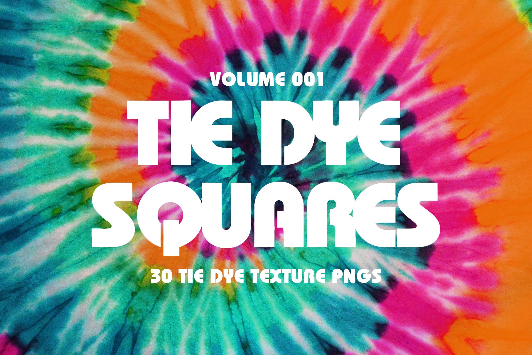 Tie Dye Squares Vol 001 cover image.