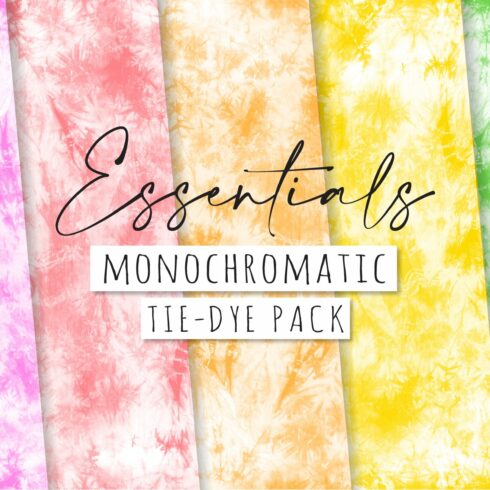 Monochromatic Tie Dye Pack cover image.