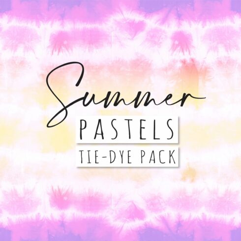 Summer Pastel Tie-Dye Patterns cover image.