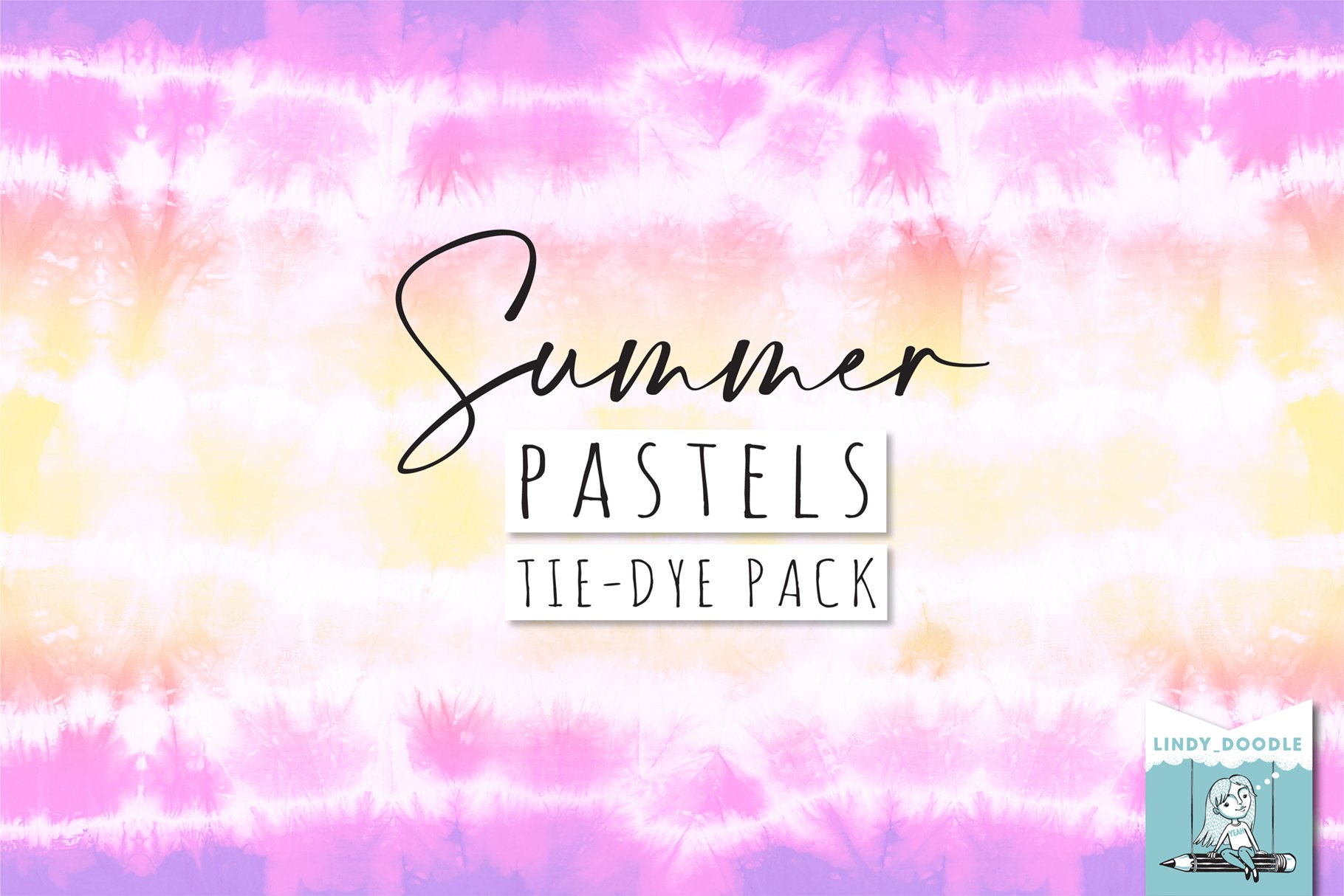 Summer Pastel Tie-Dye Patterns cover image.