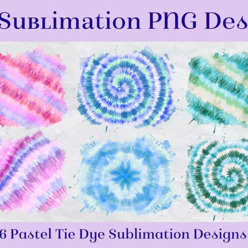 Sublimation - Pastel Tie Dye cover image.