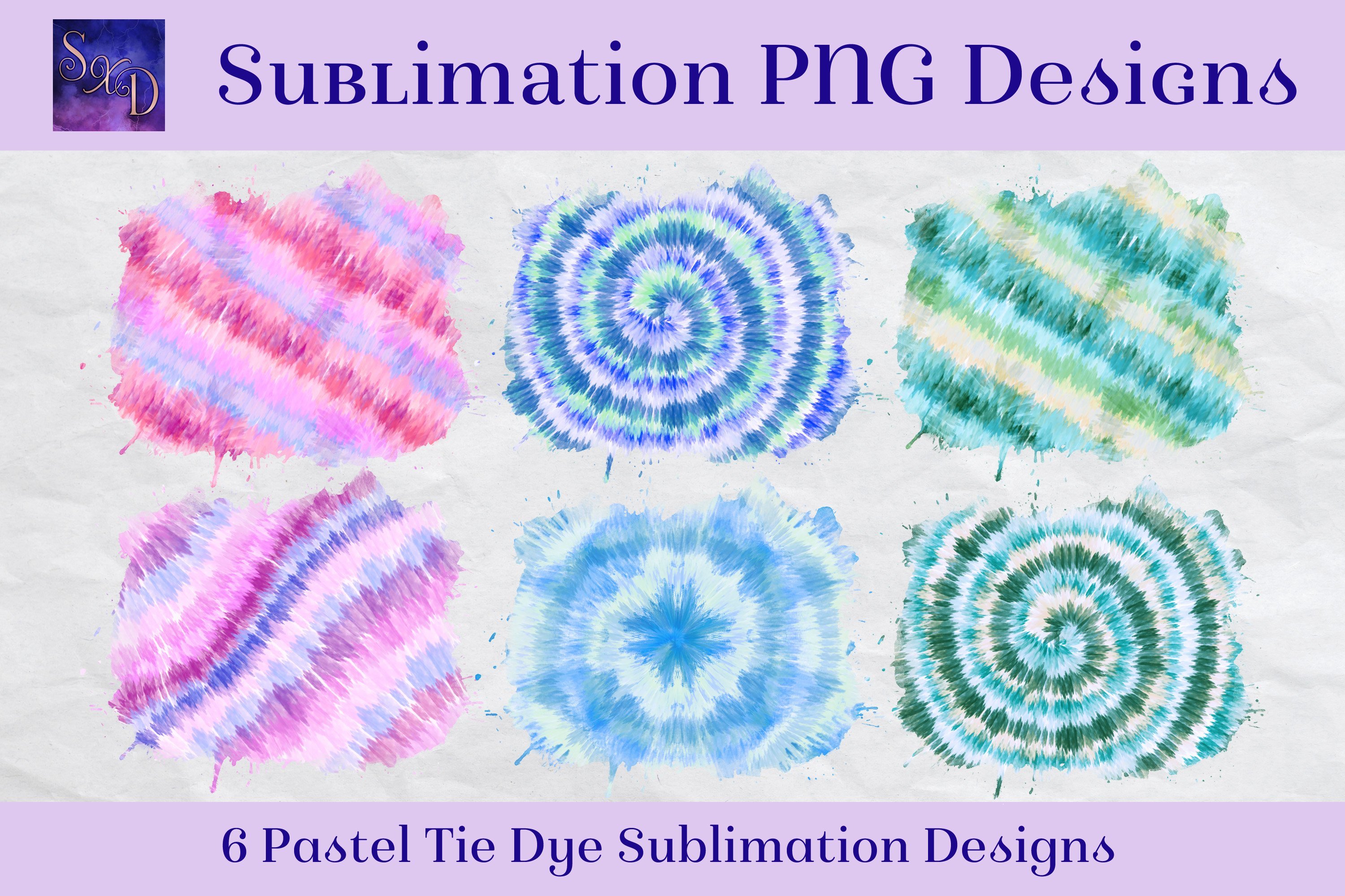 Sublimation - Pastel Tie Dye cover image.