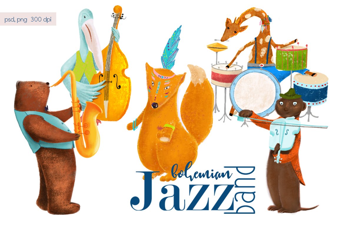 Animals jazz band. cover image.