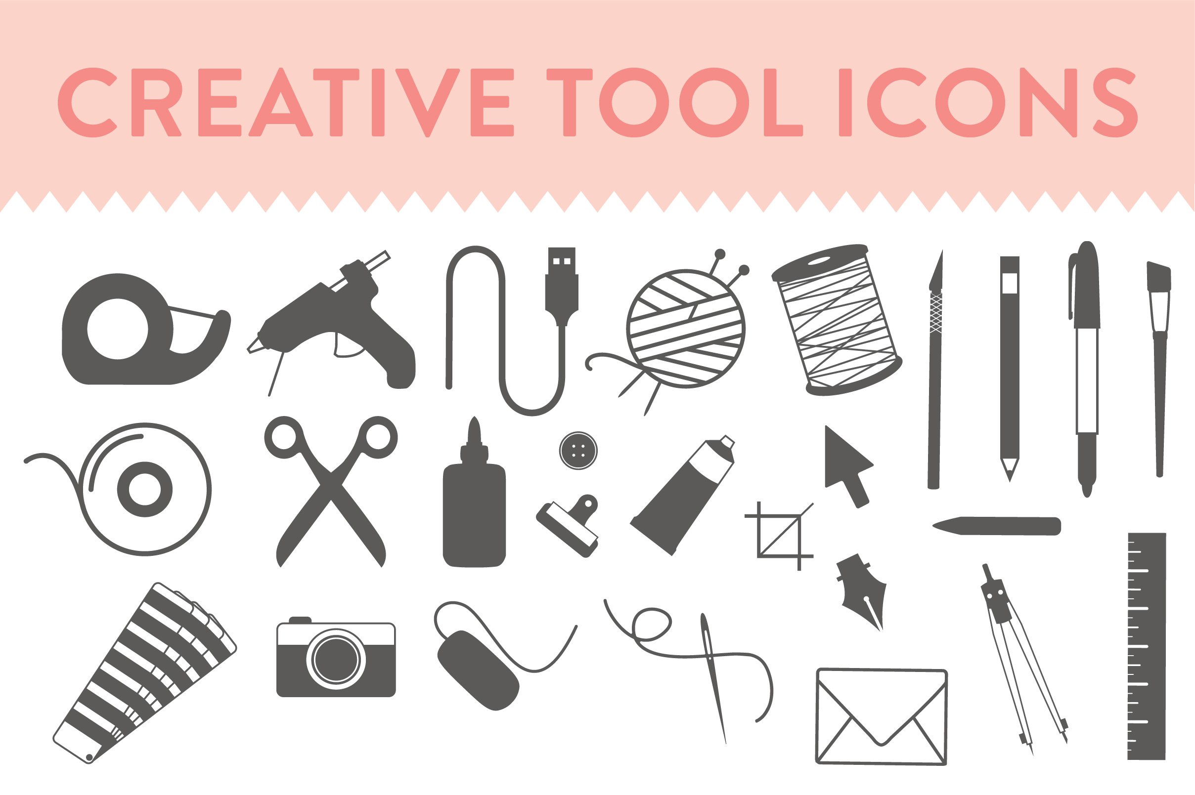 Creative Tool Icons cover image.