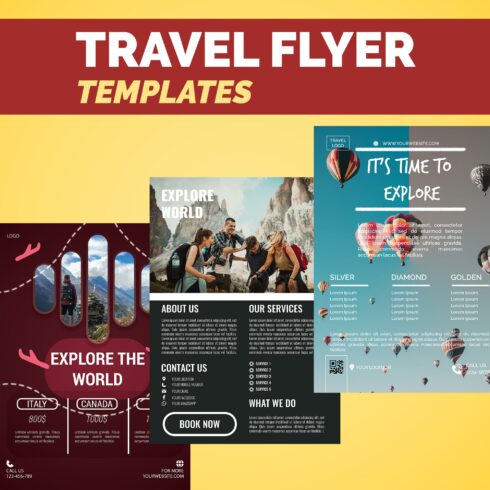 Travel Flyer Templates cover image.