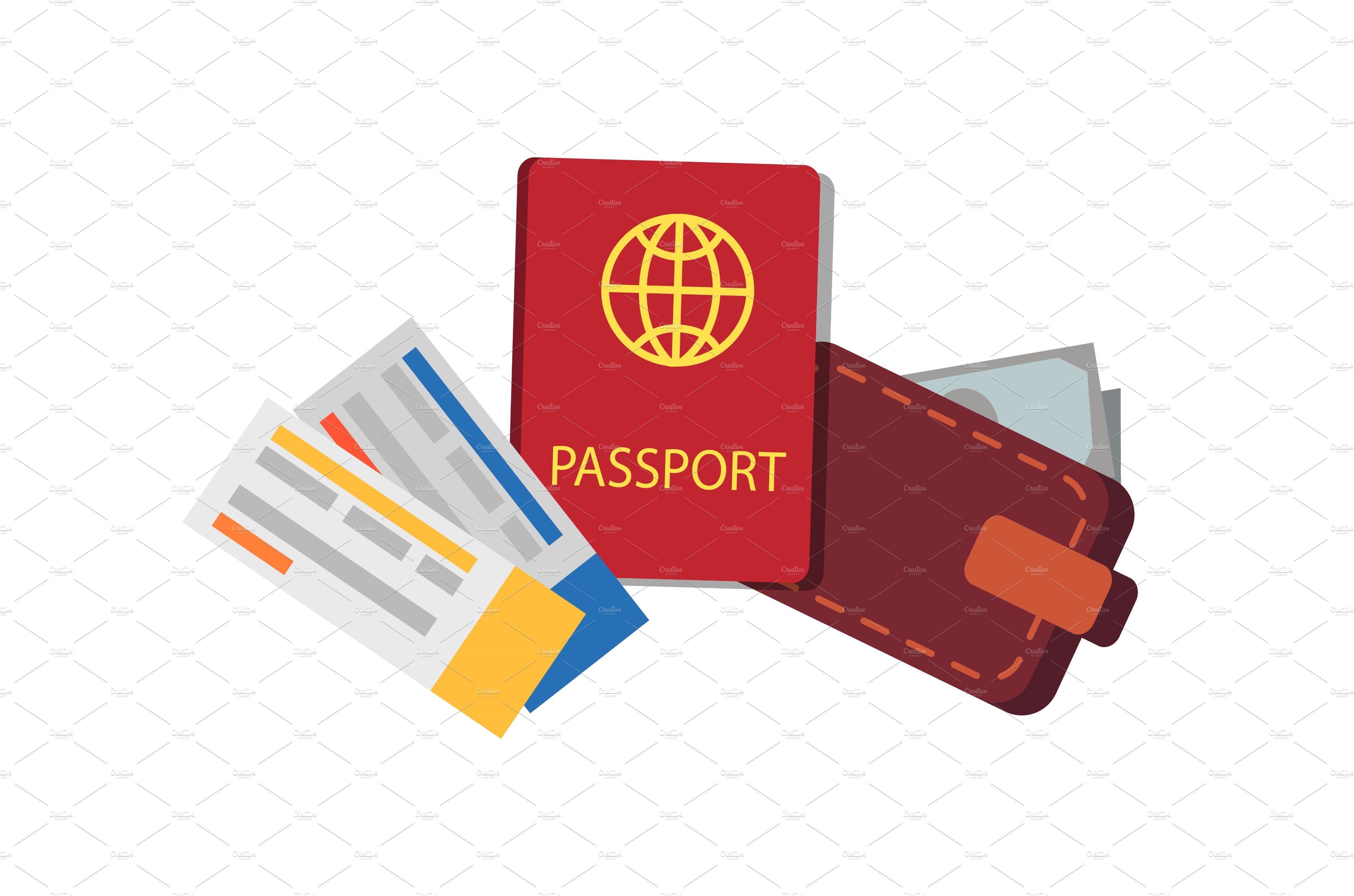 Passport Tickets Collection Vector cover image.