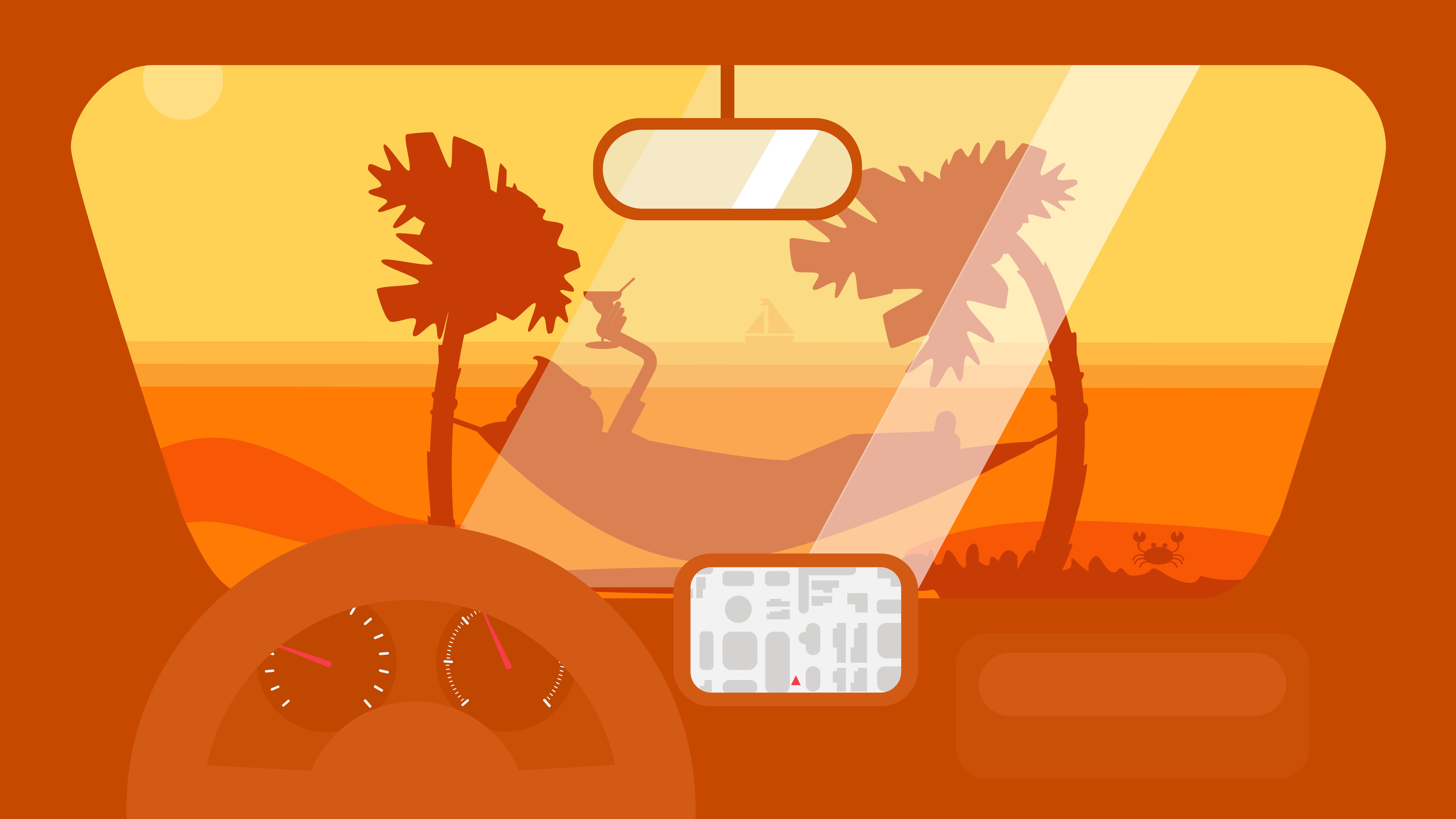 Travel By Car To The Beach cover image.