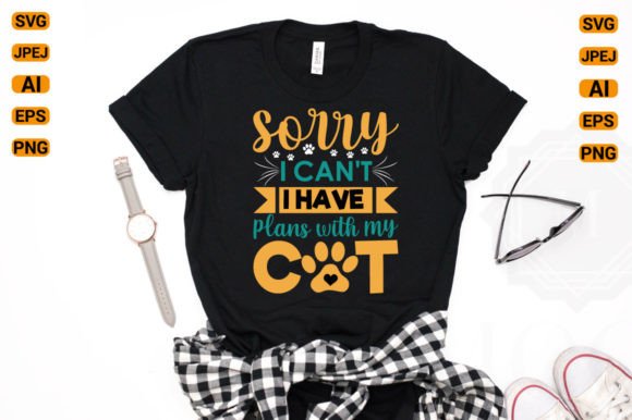 trendy cat typography t shirt design graphics 57383659 1 580x386 670
