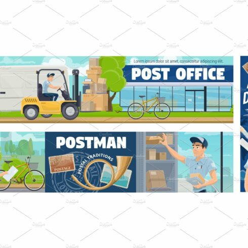 Post office mail delivery cover image.