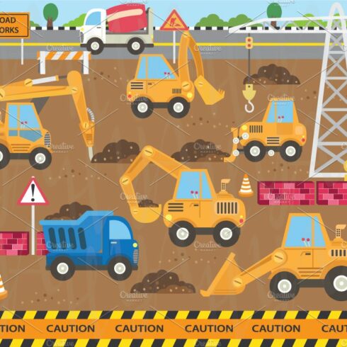 Construction Transportation Set cover image.