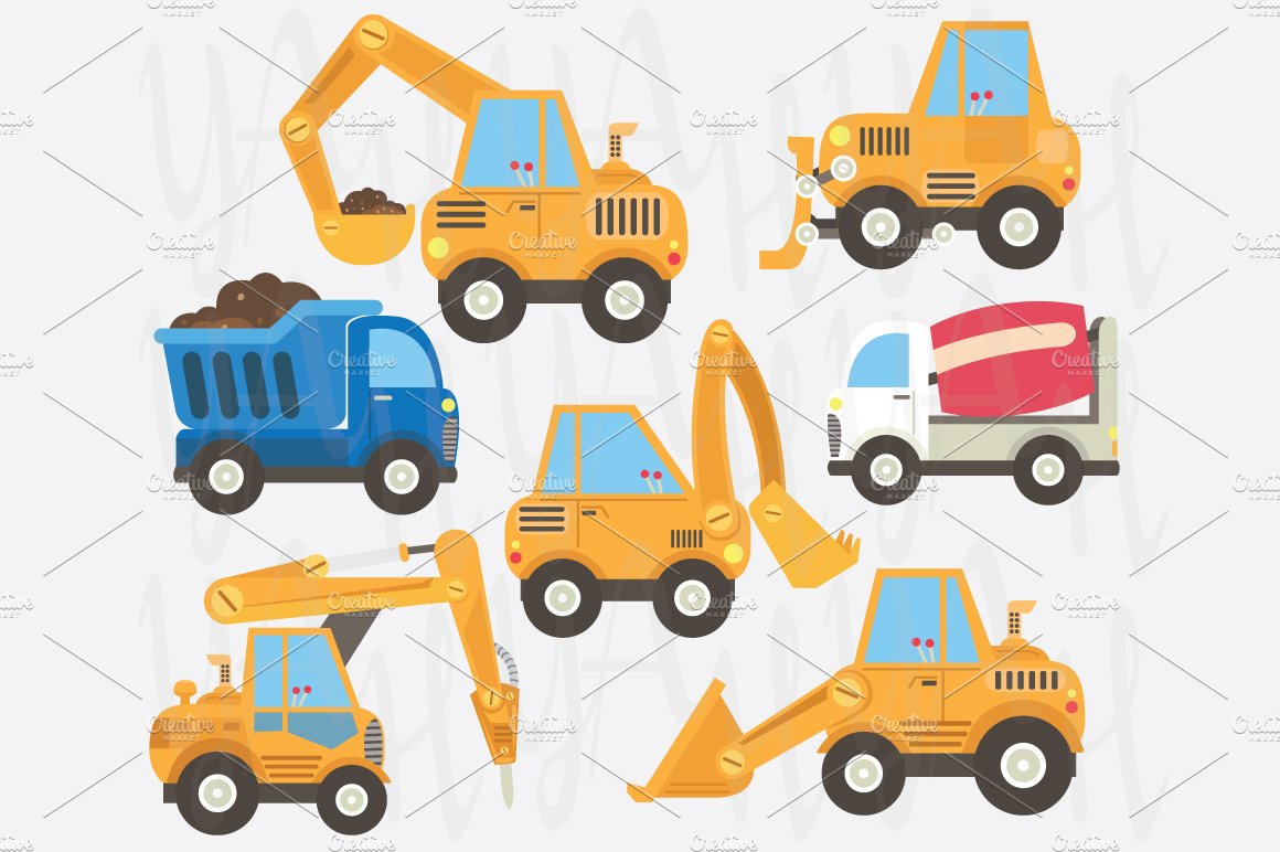 Construction Transportation Set preview image.