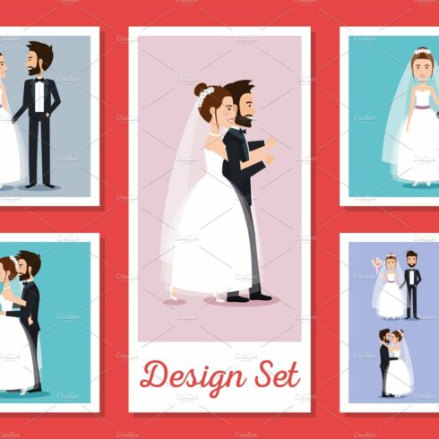 designs set of couples married cover image.