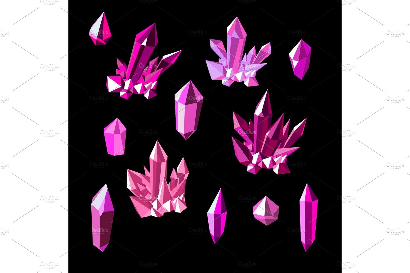 Pink quarz crystals cover image.