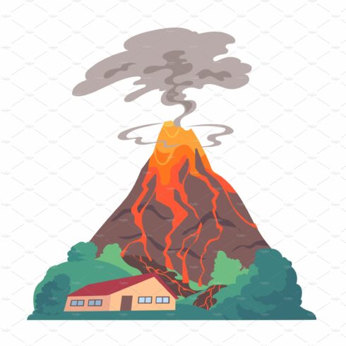 Volcano eruption Natural disaster cover image.