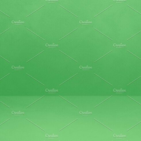 Empty green concrete interior background banner cover image.