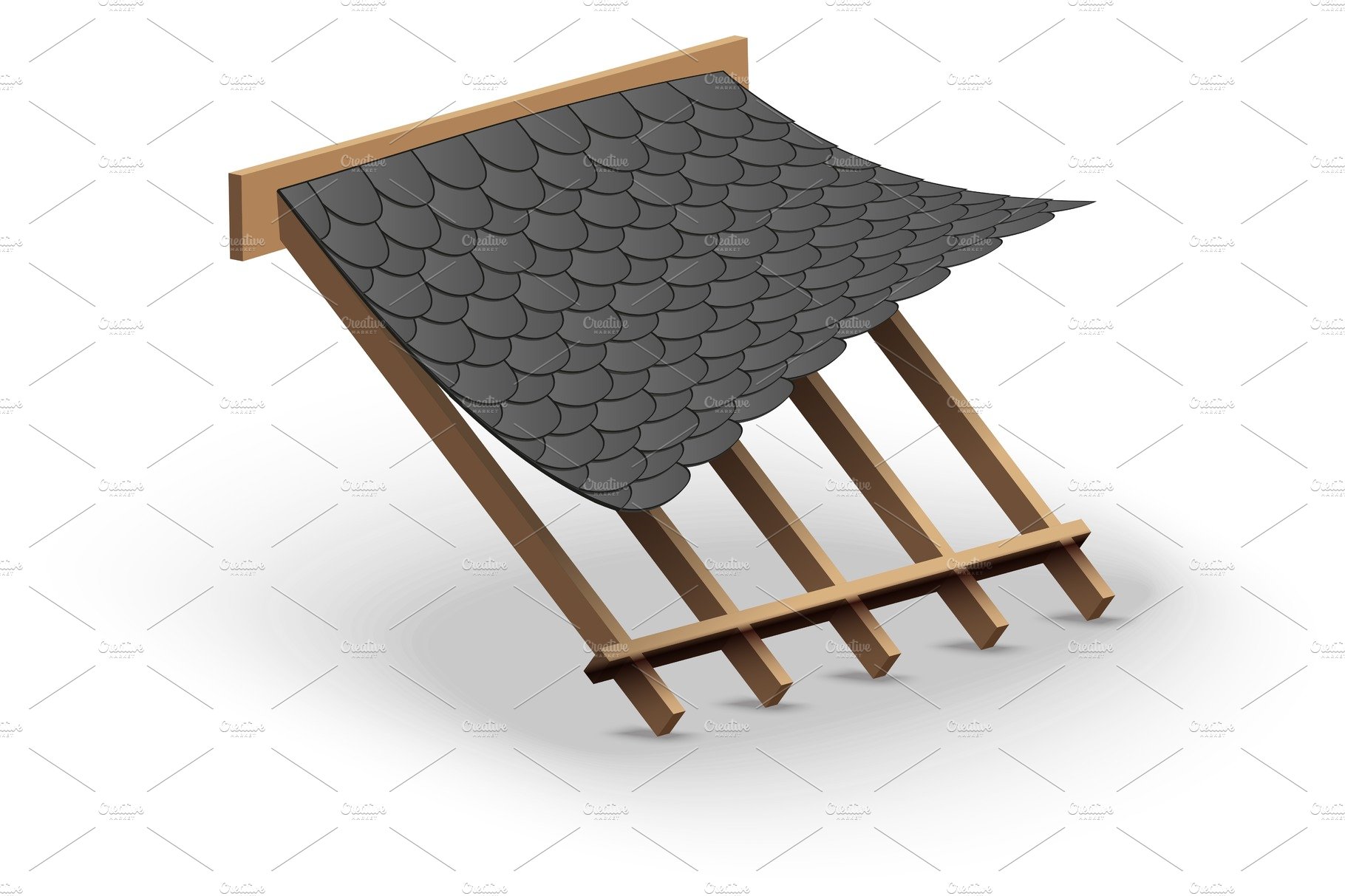 Shingles roofing Cover on Roof cover image.