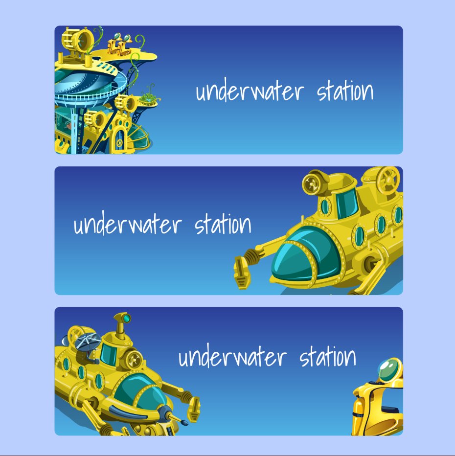 undersea station three cards 938