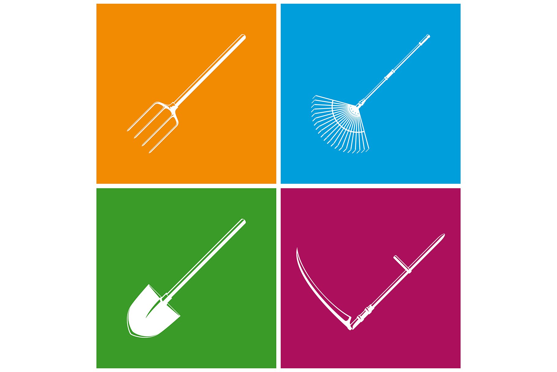 Set of Colored Farming Icons cover image.