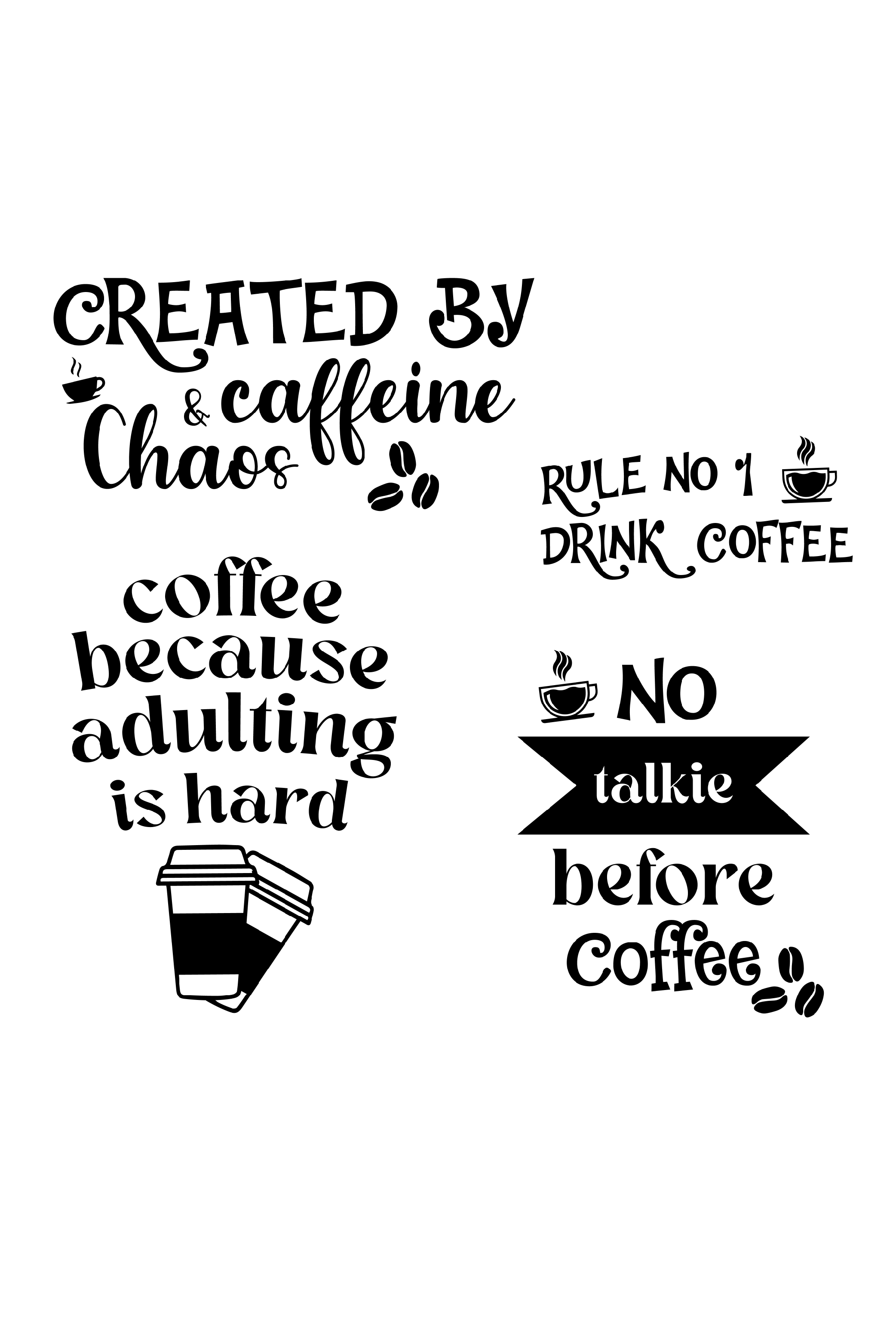 Coffee Design Bundle ( SVG - PNG - JPG - EPS ) pinterest preview image.