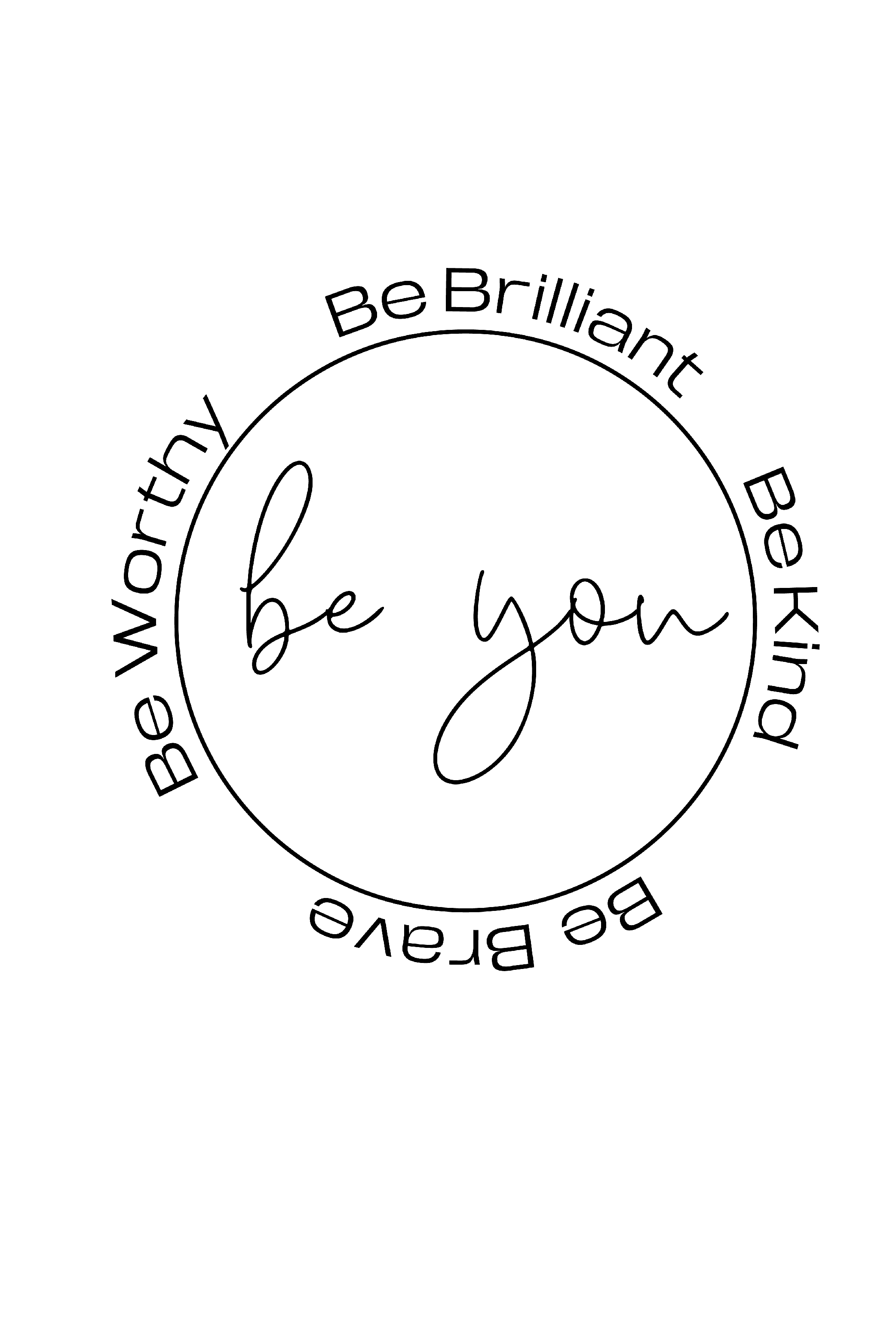 Be You T-Shirt Design ( SVG - PNG - EPS - JPG ) Included pinterest preview image.