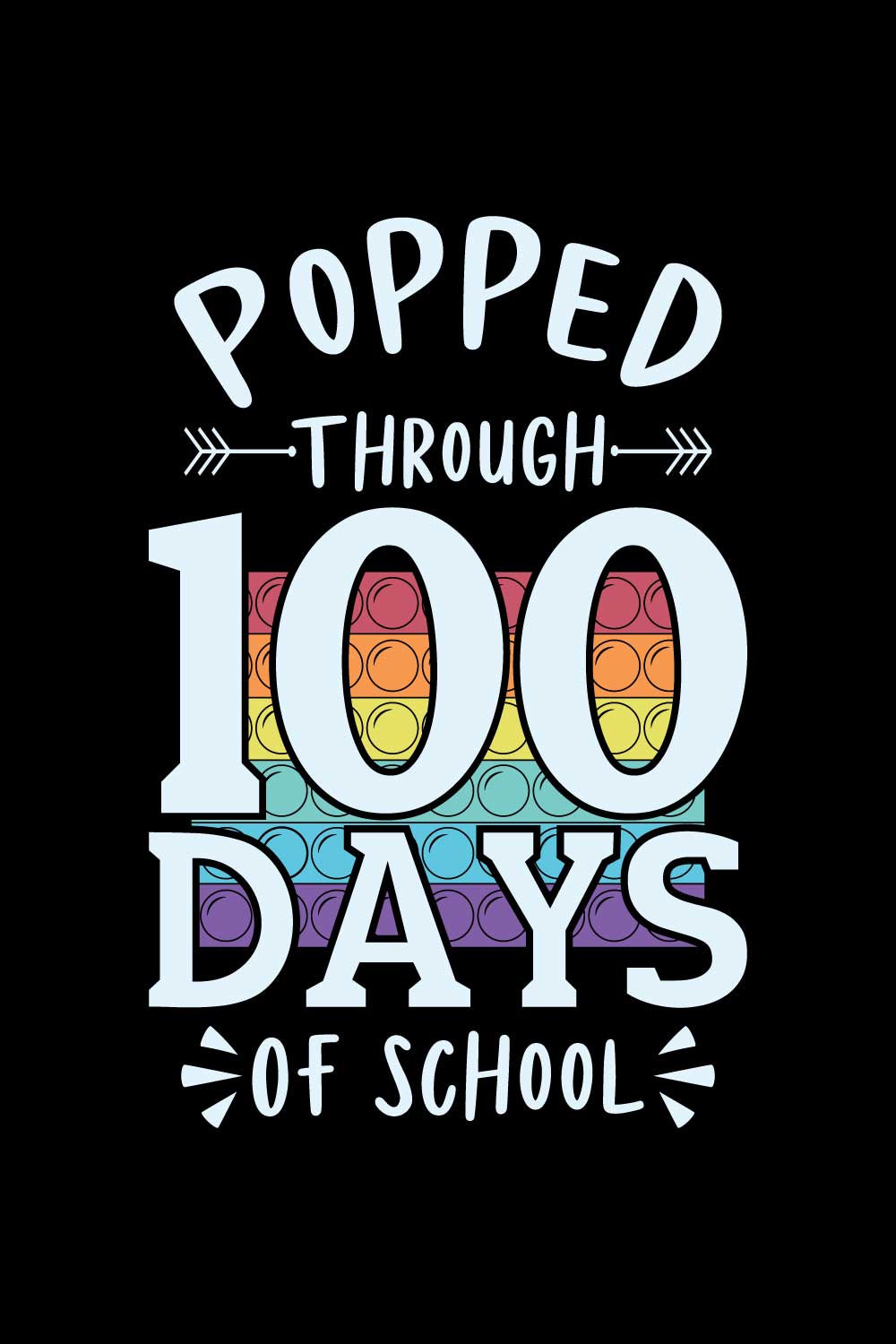 Do you need a 100 days of school T-Shirts design for your website or ‍any store? You are in right place ⦁ 100% vector ⦁ 100% resizable ⦁ 100% printable ⦁ 100% Color Changeable ⦁ Source File (AI and EPS) FILE INCLUDED : 1 JPEG 2 1 Editable EPS file pinterest preview image.