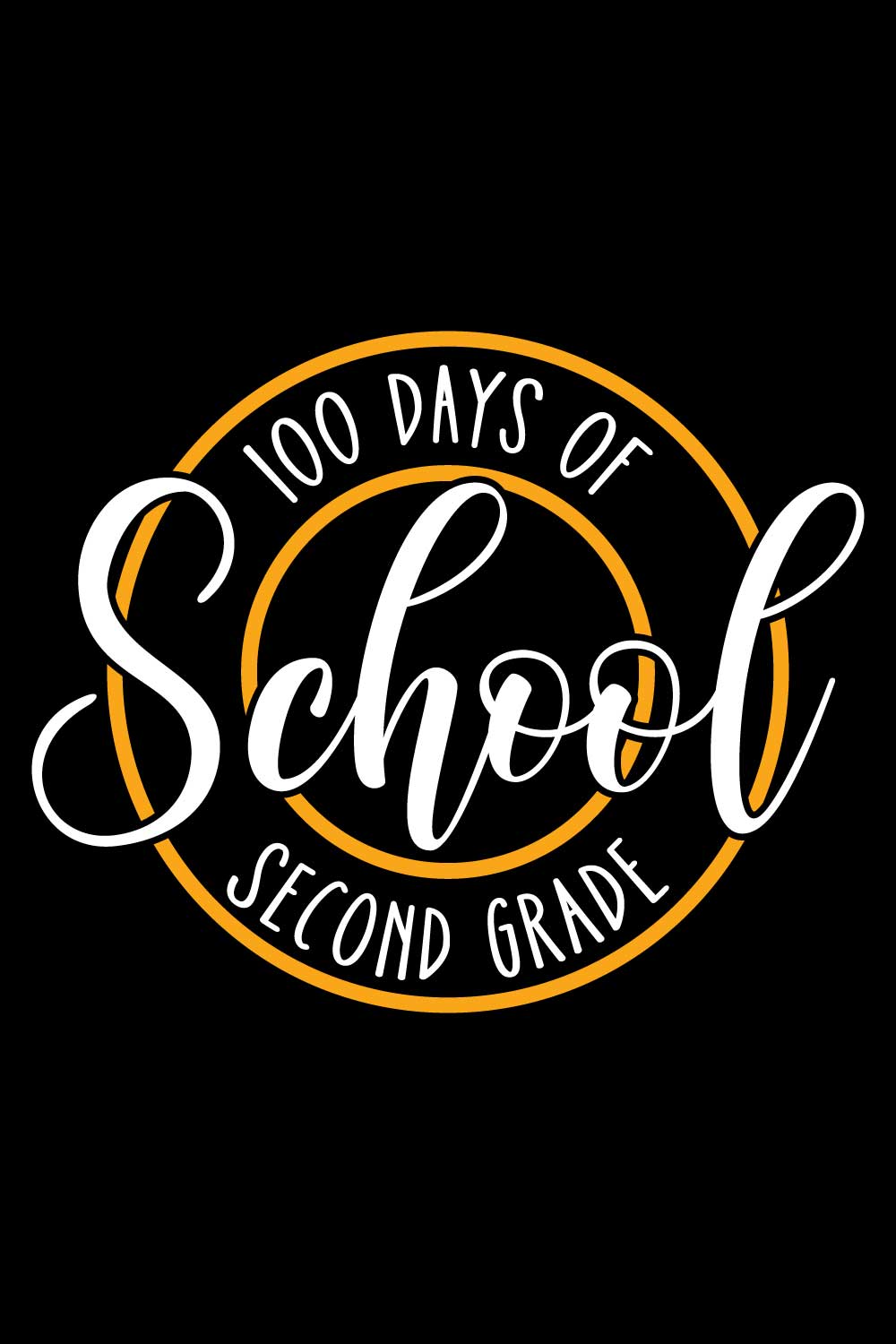 100 Days Of School T-Shirts Design pinterest preview image.