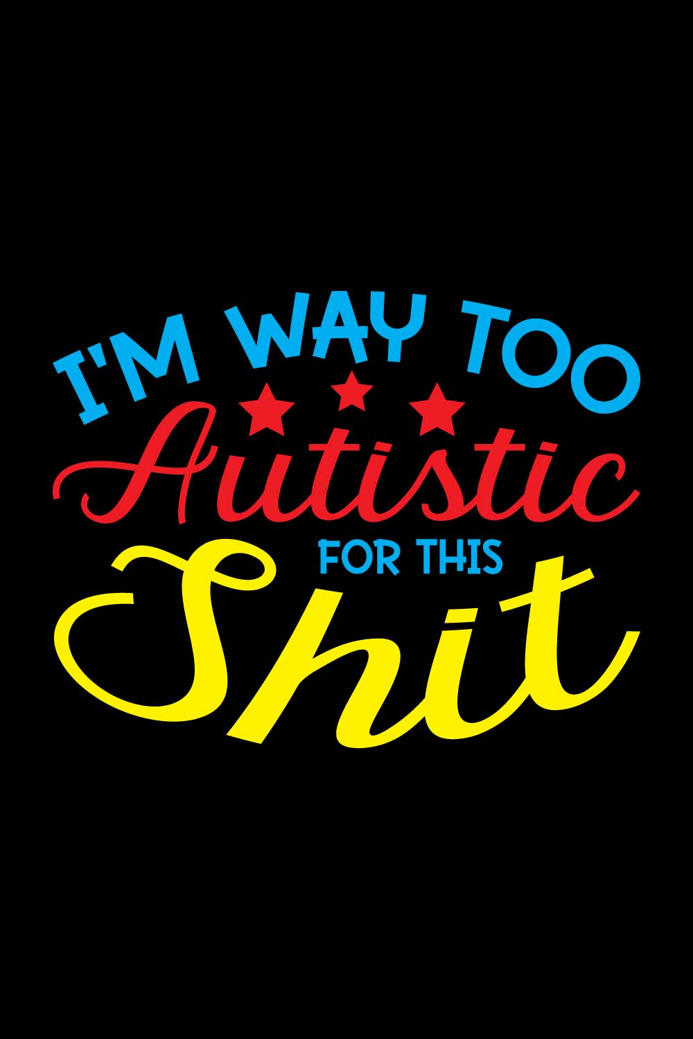 Autism awareness T-Shirts Design pinterest preview image.