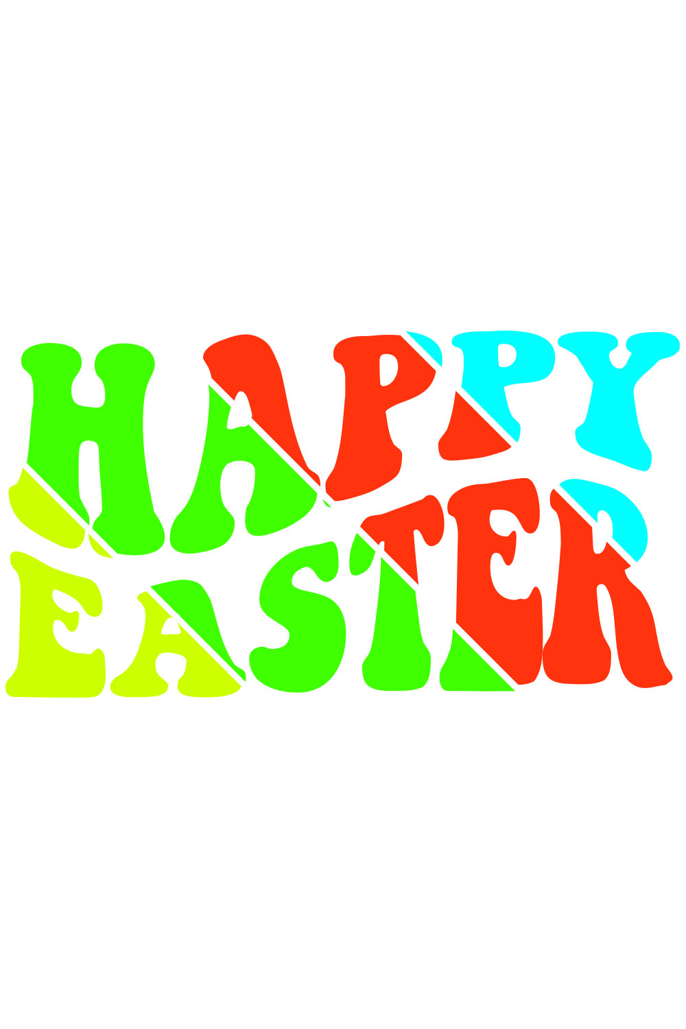 Happy Easter Retro T-Shirt Designs pinterest preview image.