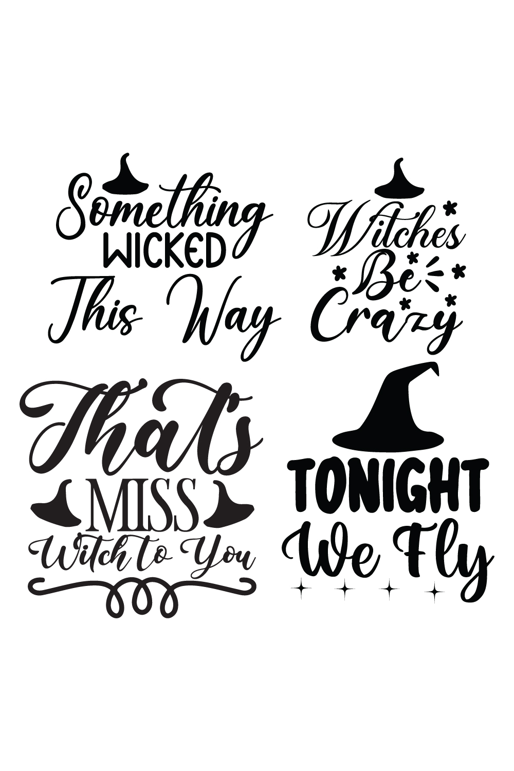 witches SVG bundle pinterest preview image.