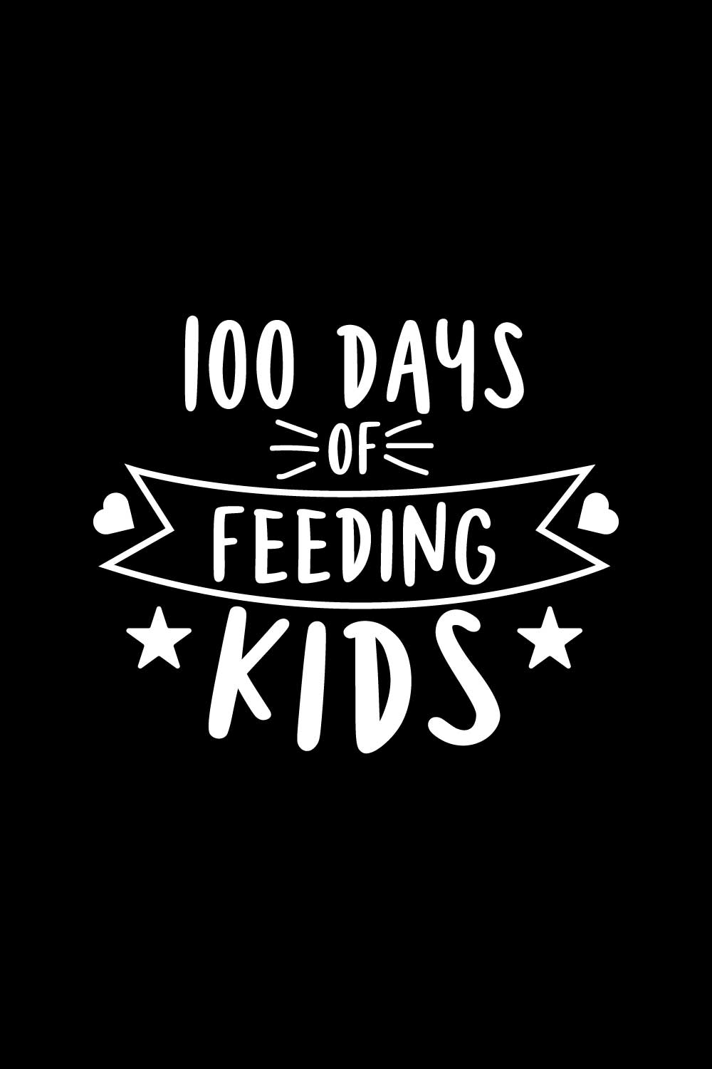 100 Days Of School T-Shirts Design pinterest preview image.