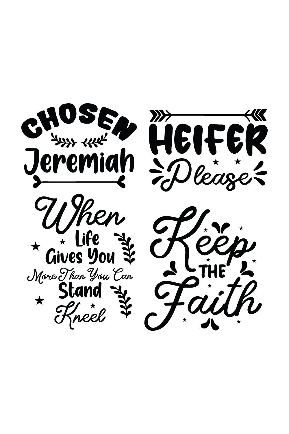 4 Faith SVG Bundle pinterest preview image.