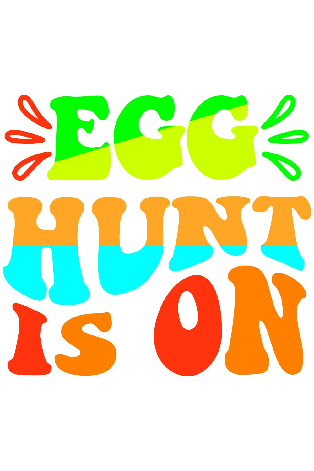 Egg Hunt Is on Retro T-Shirt Designs pinterest preview image.
