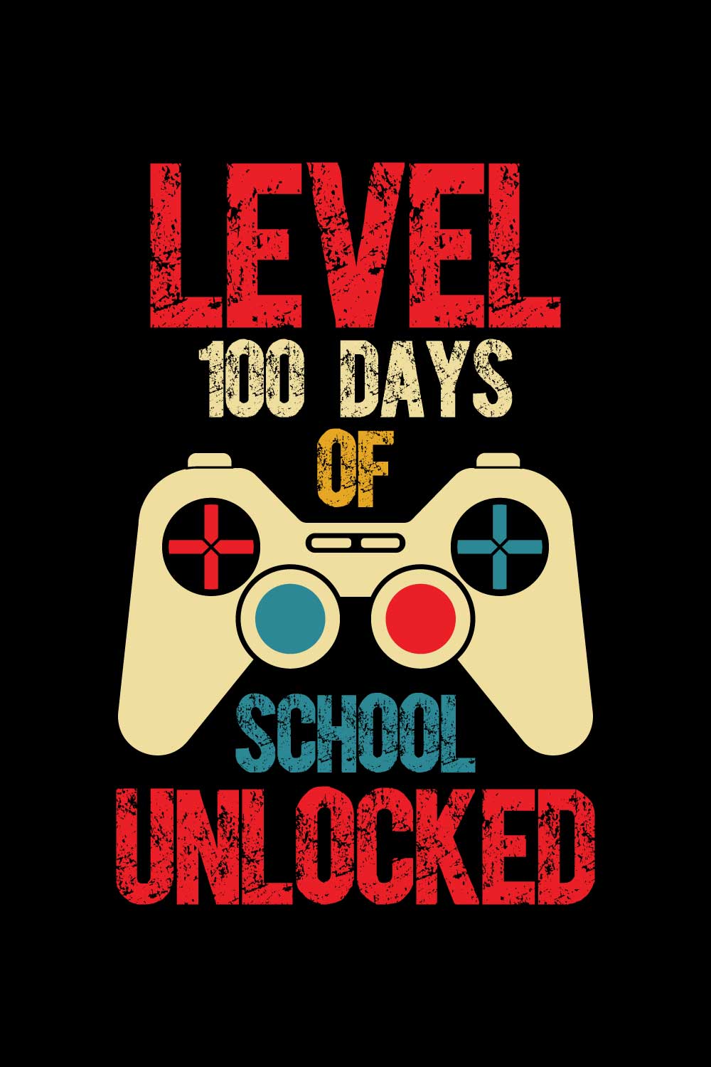 100 Days Of School T-Shirts Design pinterest preview image.