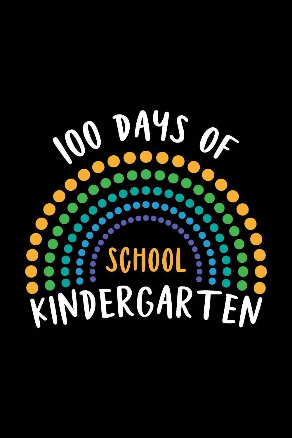 100 Days Of School T-Shirts Design pinterest preview image.