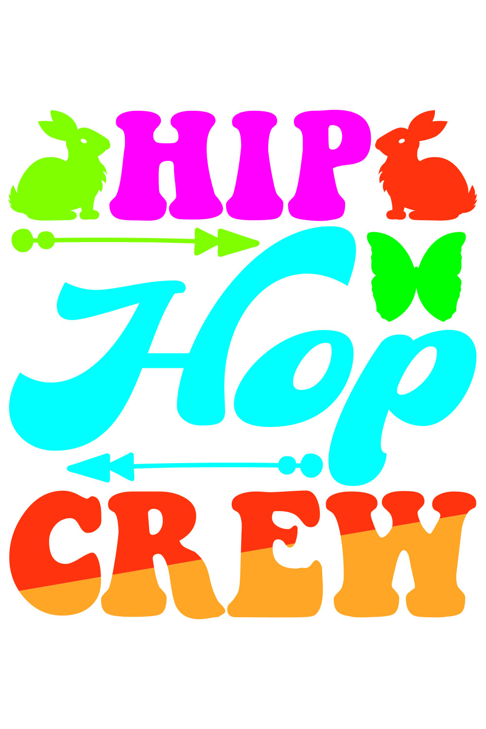 Hip Hop Crew Retro T-Shirt Designs pinterest preview image.