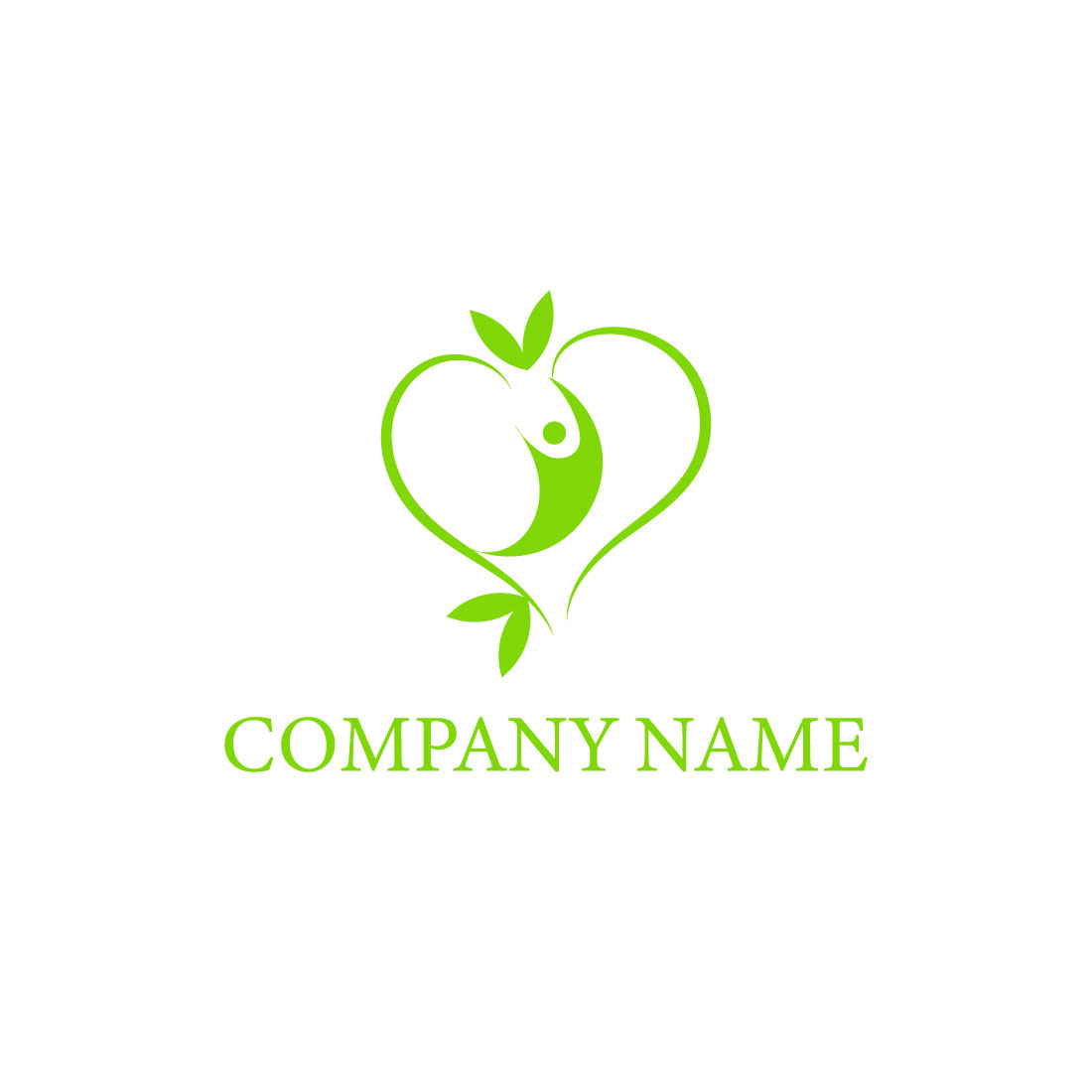 Free Organic Health Logo preview image.