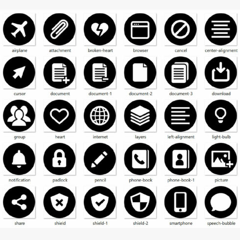 61pcs Free Icon Packs cover image.