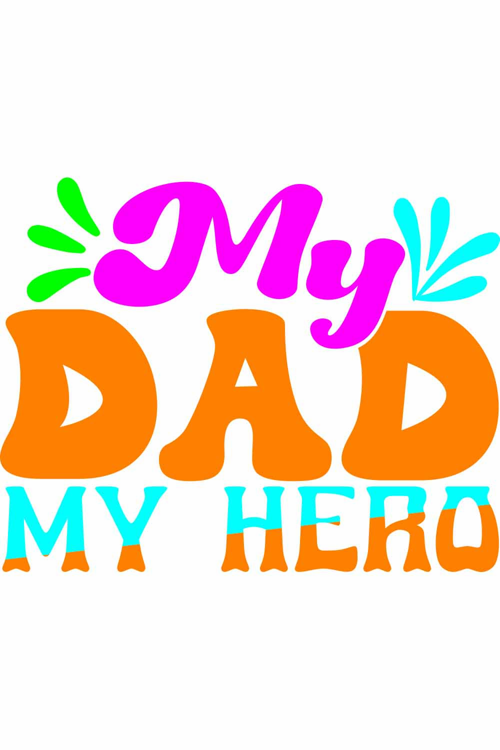 My Dad My Hero Retro t-shirt Designs pinterest preview image.