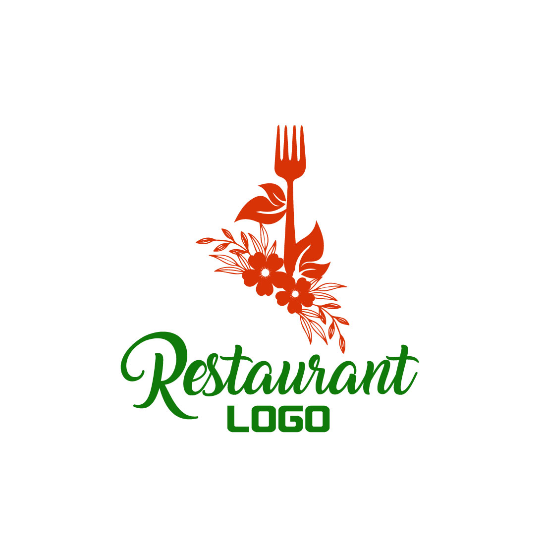 Free floral Cook & Create logo preview image.