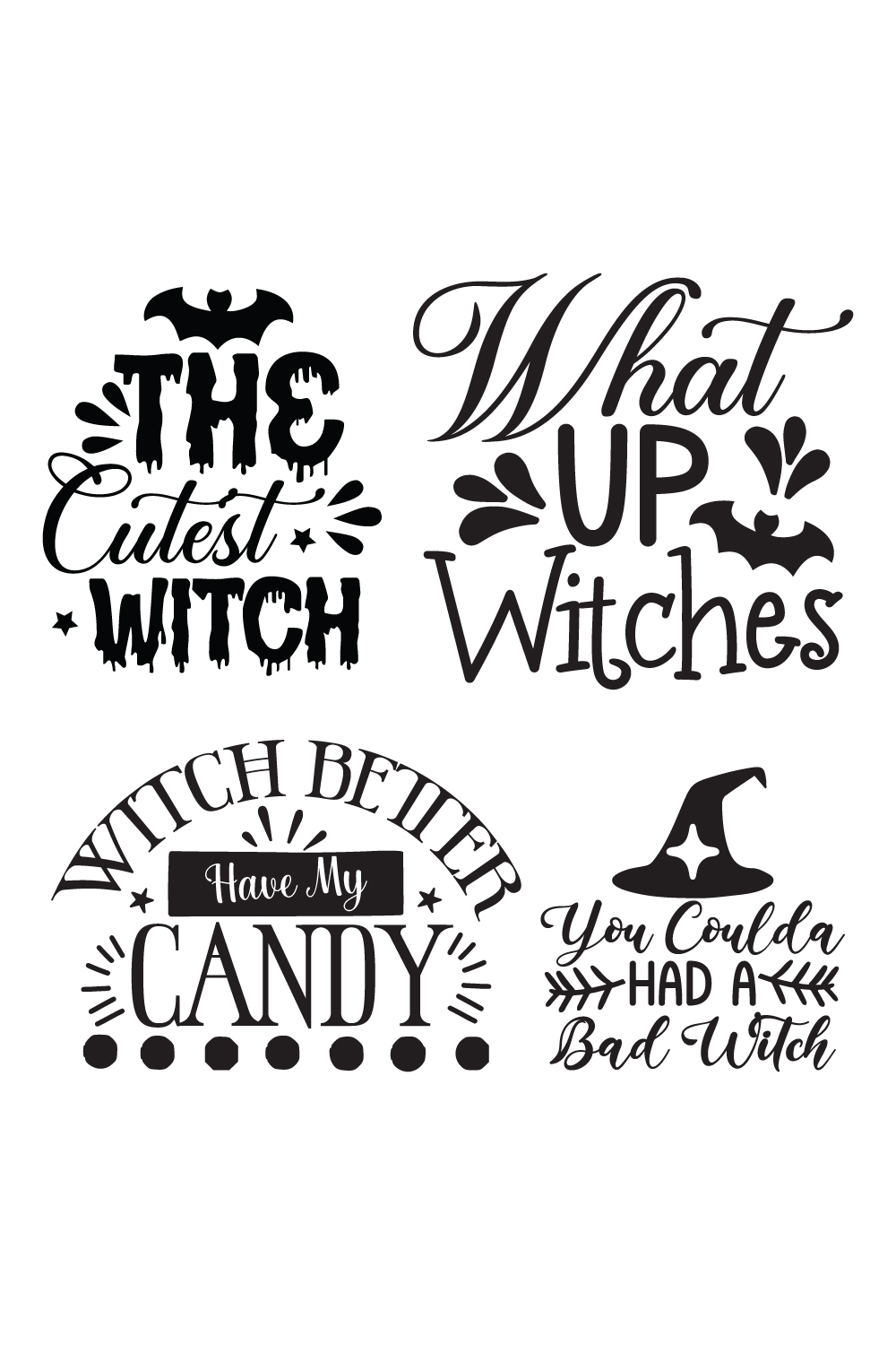 witches svg bundle pinterest preview image.