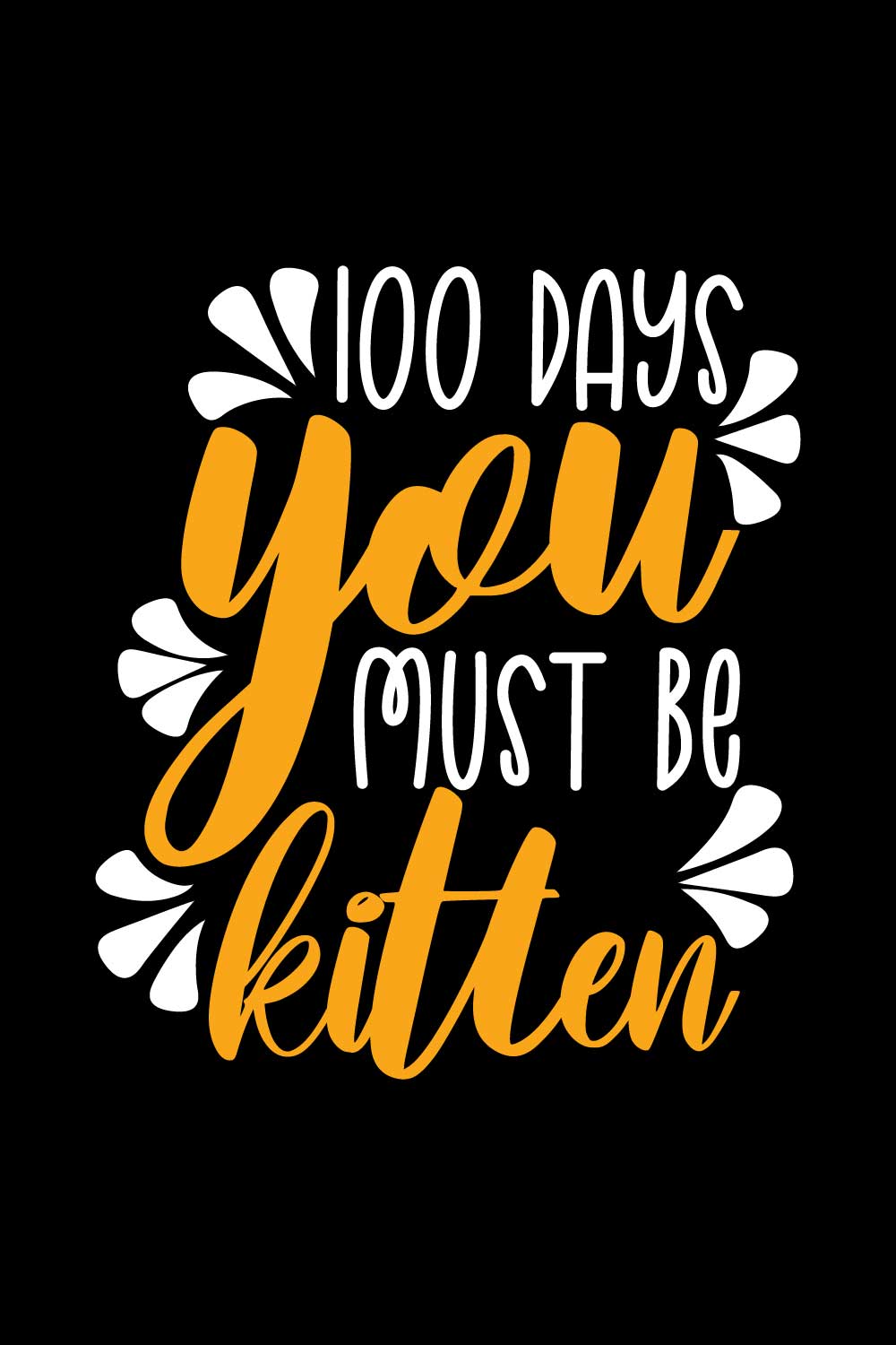 100 Days Of School T-Shirts Design pinterest preview image.