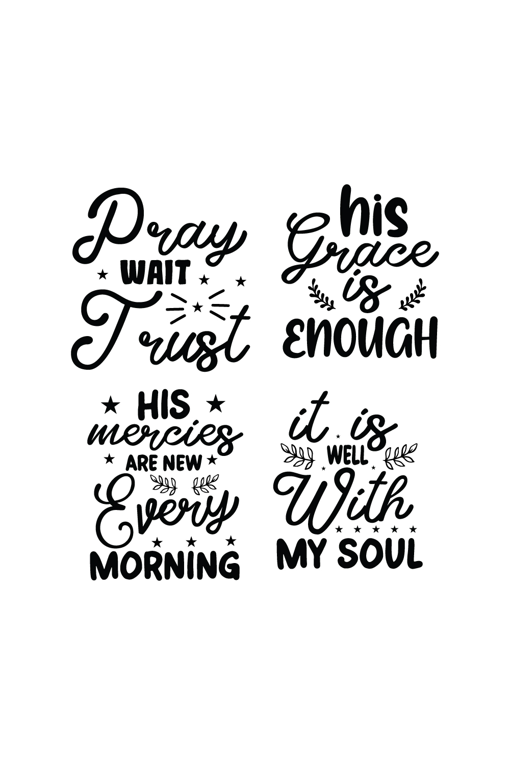 Faith SVG Bundle pinterest preview image.