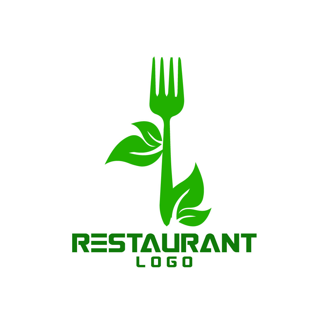 Free cooking leaf logo preview image.