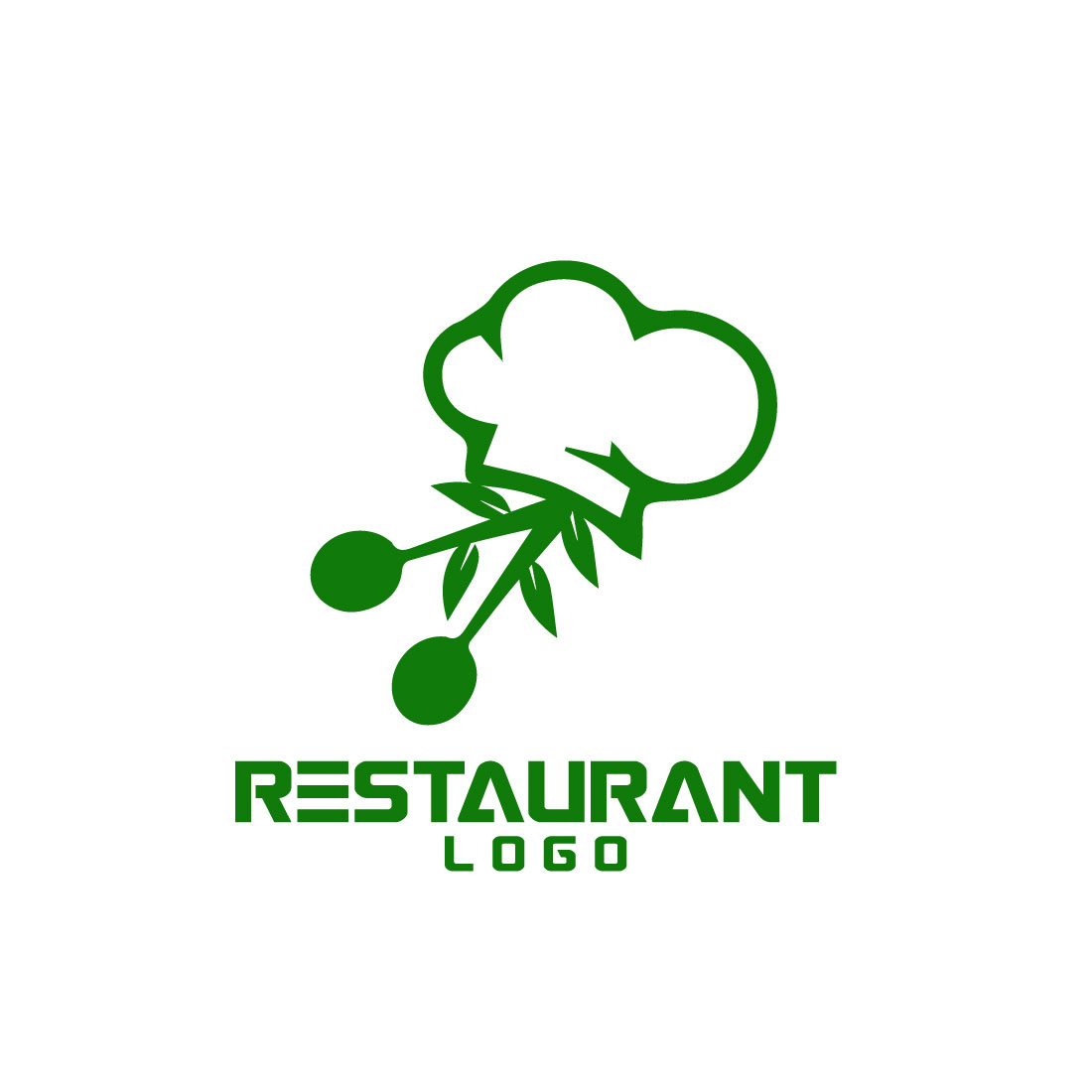 Free Restaurant cool logo preview image.