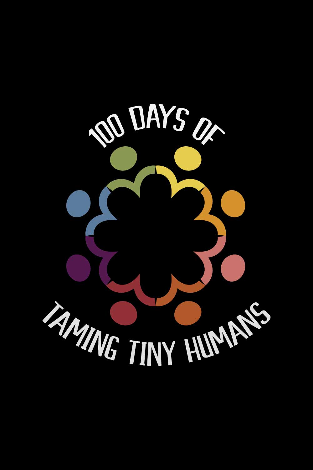 100 Days Of School T-Shirts Design pinterest preview image.