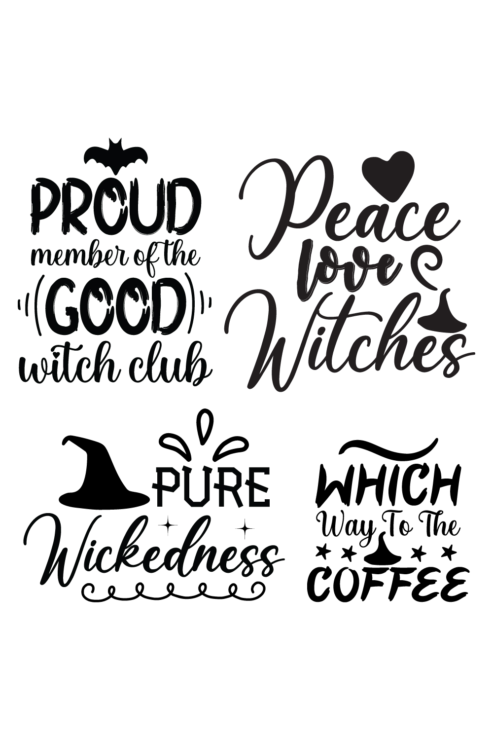 witches svg bundle pinterest preview image.