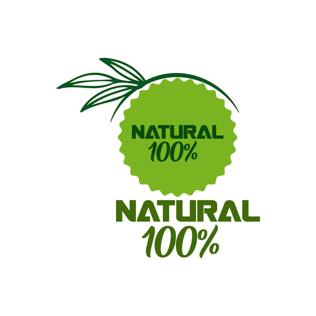Free herbal product logo preview image.