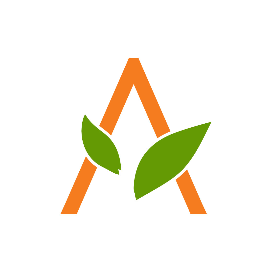 Free A Orange Letter logo preview image.