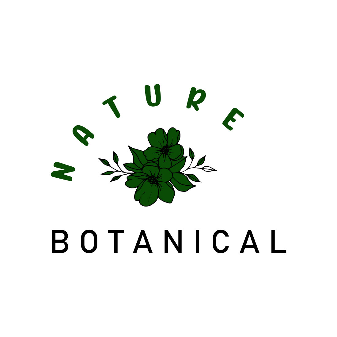 Free sketch hand drawn botanical logo cover image.